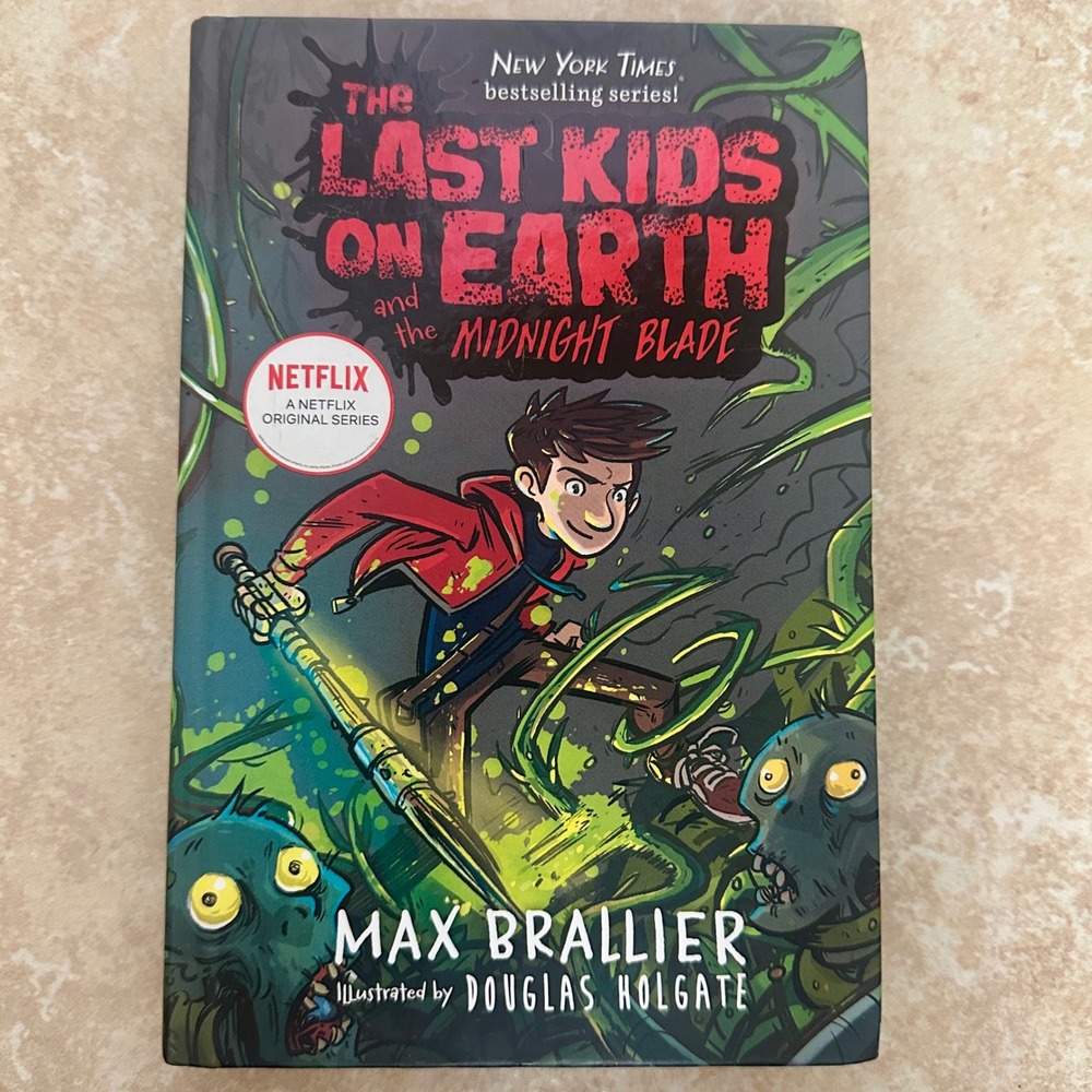 The Last Kids on Earth and the Midnight Blade Max Brallier Hardcover Bk 5 Signed